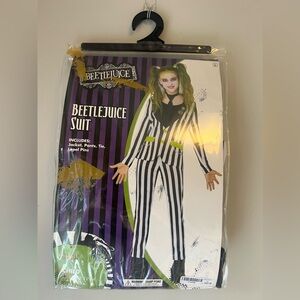 Beetlejuice Kids Costume.. Size 12-14